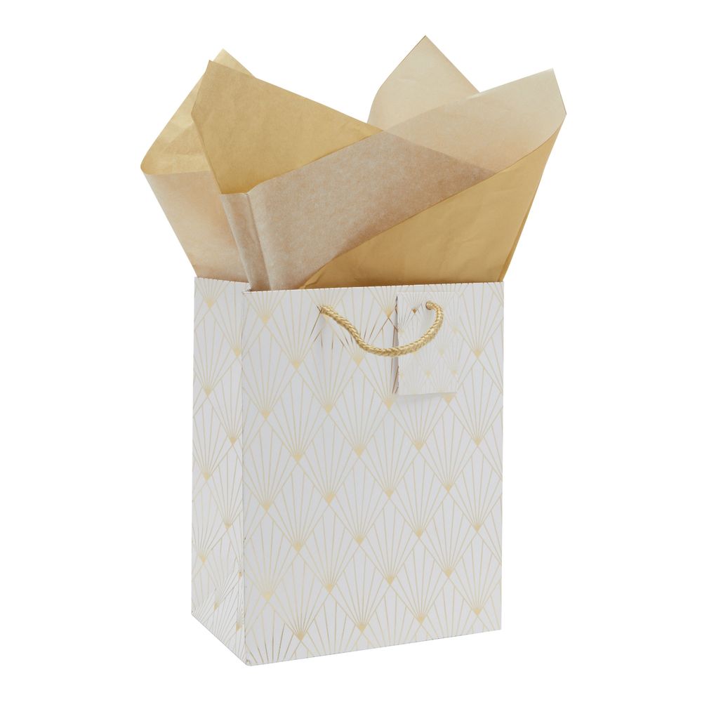 CONCEPT4U® 10 Sheets Tissue Paper Gift Wrap Christmas Gold Present
