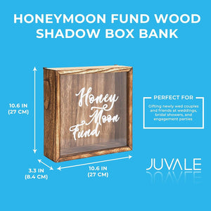 Juvale Shadow Box Bank, Honeymoon Fund (10.6 x 10.6 in.)
