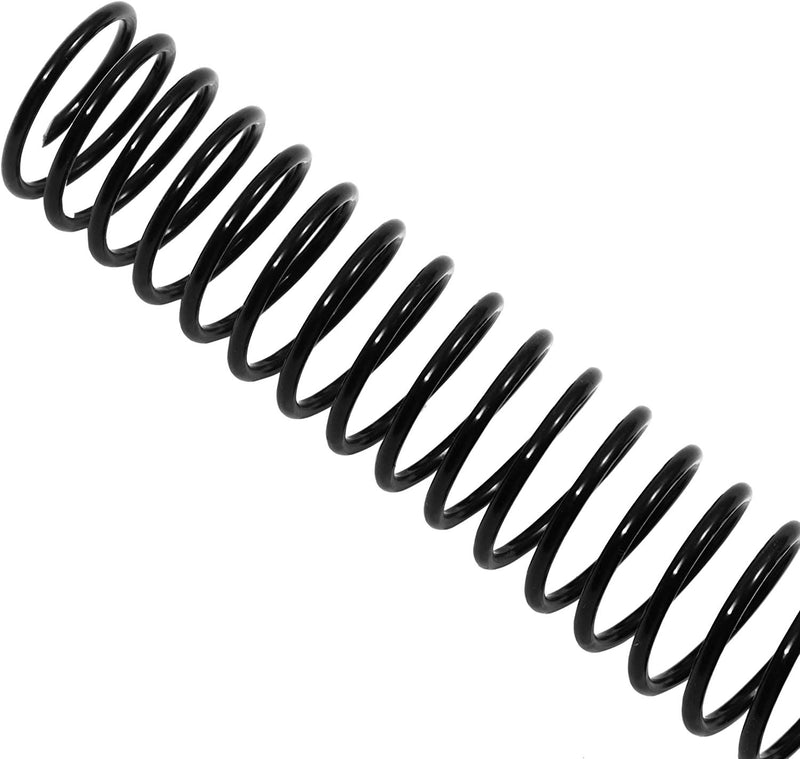 Black Spiral Binding Coils, Plastic Spines for 160 Sheets (12 in, 20mm, 4:1 Pitch, 50 Pack)