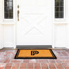 Monogram Letter P Welcome Door Mat 17"x30", Coco Coir Front Doormat Non Slip Rug for Home Indoor Outdoor Entrance