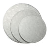 Set of 6 Silver Cake Drums, 8, 10 and 12 Inch Round Boards for Baking (2 of Each Size)