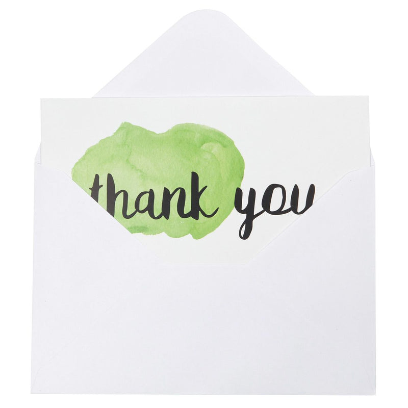 Blank Thank You Cards with Envelopes, 6 Watercolor Designs (4x6 In, 48 Pack)