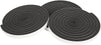 Juvale 3 Pack Weather Stripping Foam Tape - Multi-Surface Black Adhesive Weatherstrip Foam Tape for Home Improvement, Weatherstripping - 10 feet Length