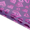 Holographic Hearts Gift Wrapping Paper for Mother’s Day, Wedding (17 In x 17.3 Ft, 3 Rolls)