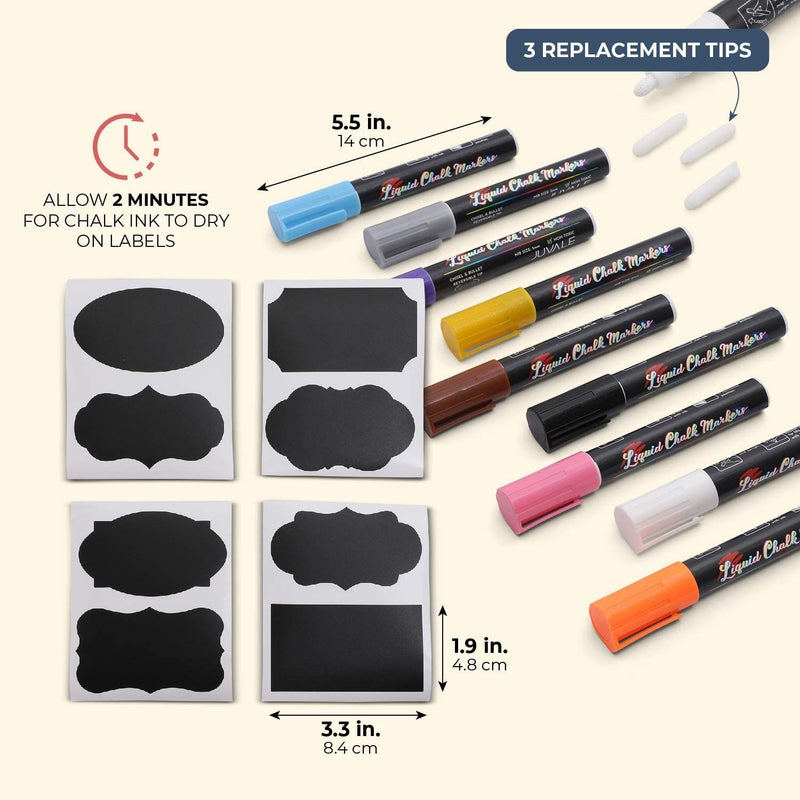 12 Colors Chalk Markers For Chalkboard, Liquid Chalk Marker For