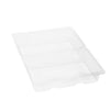 50 Pack Clear Disposable Food Containers with Hinged Lids, 9x6x4 Inch Plastic Take Out Boxes