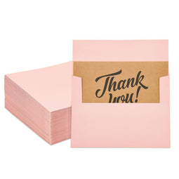 A7 Pink Envelopes Bulk for Invitations and Greeting Cards (5x7 In, 96 Pack)