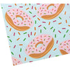 Large Gift Bags with Donut Designs and Red String (6 Pack)