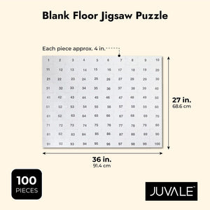 Large Blank Jigsaw Floor Puzzle (100 Pieces, 27 x 36 In)