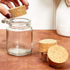 Size #28 Tapered Cork Plugs for Jars and Bottles (2.1 x 1.88 x 0.94 In, 6 Pack)