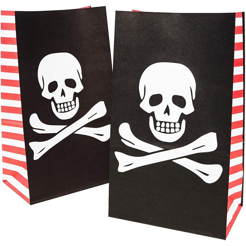 Pirate Party Favor Bags for Kids Birthday Treats and Goodies (36 Pack)