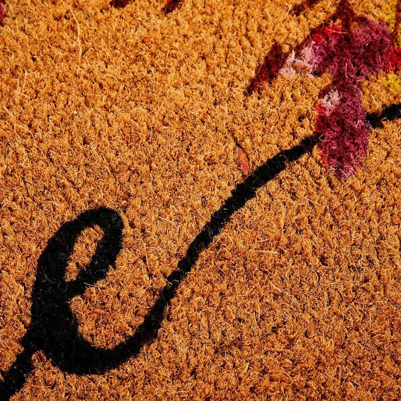 Natural Coco Coir Autumn Leaves Mat 24 x 36 Inches for Thanksgiving, Front Door, Welcome Doormat for Fall Decor, Porch