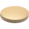 Gold Foil Round Cake Boards, 10 Inch Scalloped Dessert Base (12 Pack)