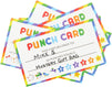 120 Count Punch Cards for Classroom, 3.5 x 2 inch Rainbow Theme Incentive Loyalty Rewards Card for Kids Behavior, Students, Business, Teachers, Awards for Teaching Reinforcement, Encouragement