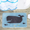 Non Slip Bath Mat, Kid's Bathroom Decor, Whale Rug (30.7 x 18.9 In)