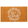Thanksgiving Welcome Mat for Front Door, Outdoor Fall Rug for Porch, Give Thanks (30 x 17 In)