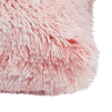 Blush Pink Faux Fur Throw Pillow Covers, Fuzzy Home Decor (18 x 18 Inches, 2 Pack)