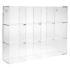 Hanging Clear Acrylic Display Case with Shelves, 12 Compartment Showcase for Collectibles, Figurines (16 x 12 x 3 In)