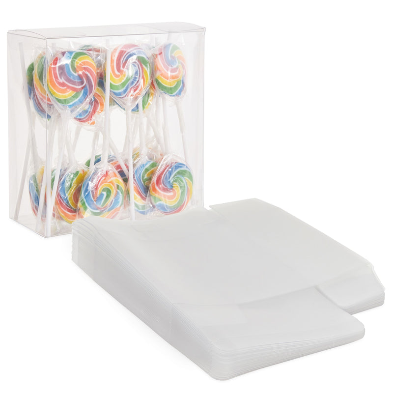 Clear Party Favor Treat Boxes for Strawberries, Cookies, Candy (6 In, 30 Pack)