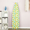 Ironing Board Cover and Pad 15x54 Standard Size Ironing Board Cover with Elastic Edge for Snug and Secure Fit, Thick and Durable Material (Yellow and Green Lemon Print Design)