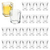 24 Pack Clear 2 Oz Square Shot Glasses for Birthday, Wedding, Bulk Set for Tequila, Whiskey, Vodka, Liqueurs