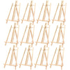 Wood Easel Stand for Painting and Crafts Supplies (9 x 13.5 x 10 In, 12 Pack)