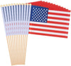 Juvale Small American Flags on Stick, Handheld Flag (11.8 in, 12-Pack)
