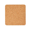 Cork Square Coaster Backings, Self Adhesive Sheets (3.7 In, 50 Pack)