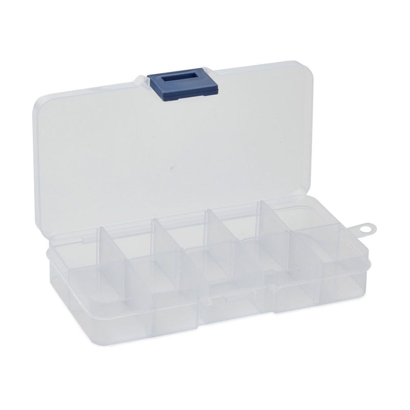 Beoccudo Tackle Box Beads Organizer Tackle Boxes with Dividers Plastic  Storage Large 10 Grids Box Jewelry Compartment Container (10 Grids Box, 2  Pack)
