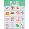 Card Scavenger Hunt for Kids, Nature Themed Outdoor Game (5x7 In, 50 Pack)